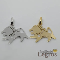 Bijou Pendentif lion africain en or joaillerie legros bijouterie