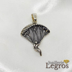 Bijou Pendentif parachute parapente en argent 925 joaillerie legros bijouterie