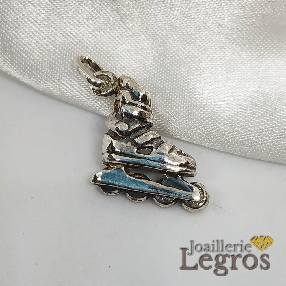 Bijou Pendentif Rollers Patin à roulettes en Argent 925 joaillerie legros bijouterie
