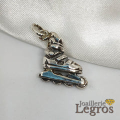 Bijou Pendentif Rollers Patin à roulettes en Argent 925 joaillerie legros bijouterie