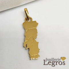 Bijou Pendentif Portugal en Or avec ses régions or jaune blanc ou rose joaillerie legros bijouterie