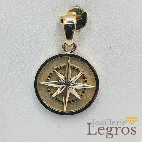 Collier Homme Pendentif Rose Des Vents Or Homme Pendentif Rose Des