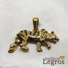 Bijou Pendentif Tigre en or jaune 18 carats joaillerie legros bijouterie