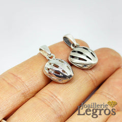 Bijou Pendentif casque de vélo en volume en argent 925 joaillerie legros bijouterie