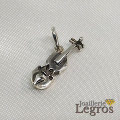 Bijou Pendentif Violon Instrument de musique en argent 925 joaillerie legros bijouterie