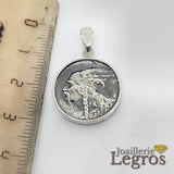 Bijou Médaille Vercingetorix Gallia Gaulois en argent 925 joaillerie legros bijouterie